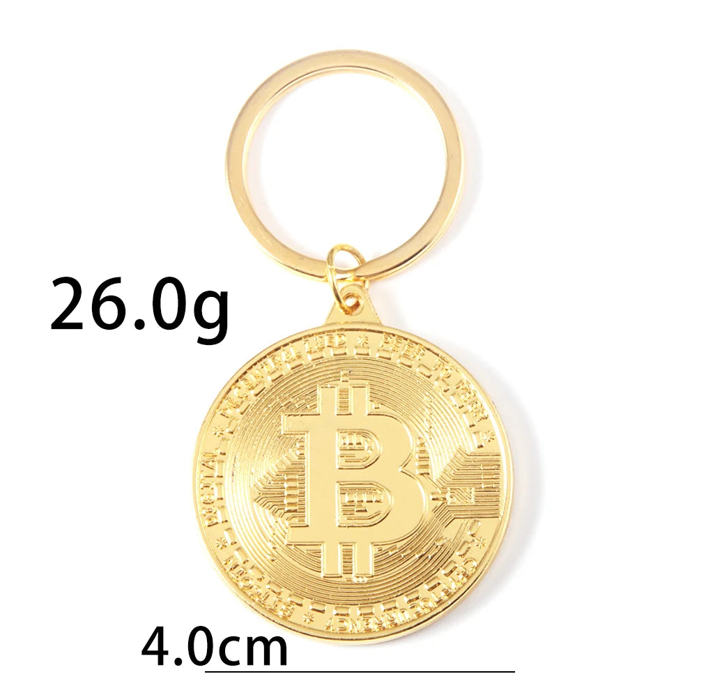 Llavero de Bitcoin con banda musical, colgante, colección de joyas para hombres y mujeres, regalo, novedad de 2023