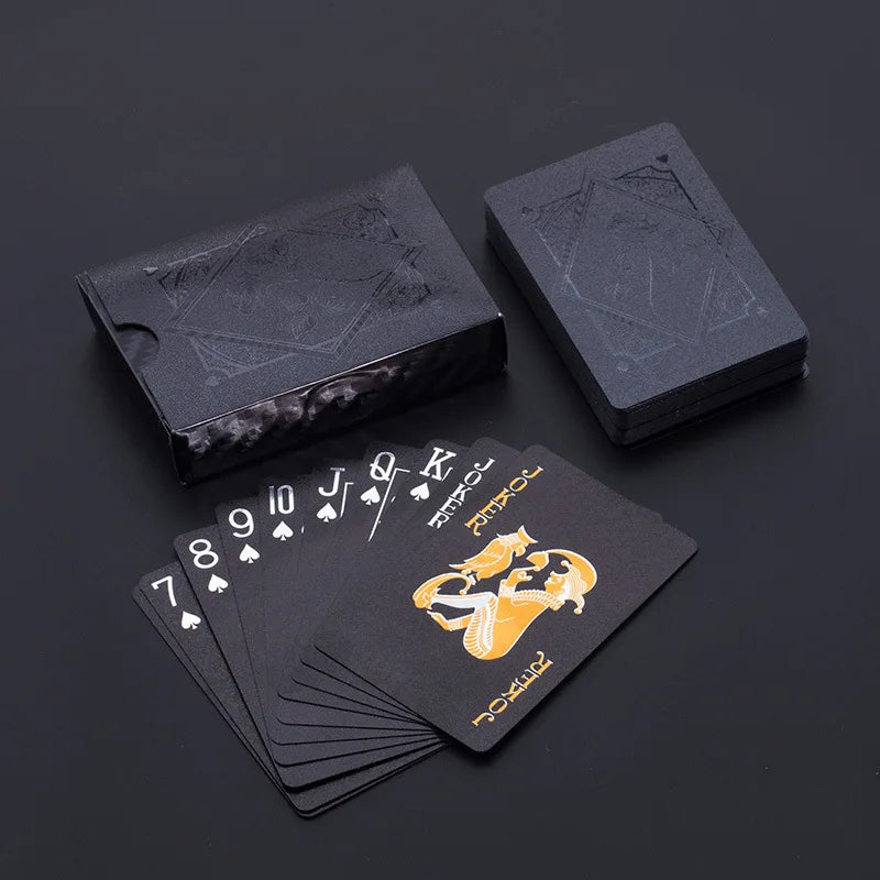 Black & Gold | Wasserdichte Pokerkarten – Luxus Kartenspiel