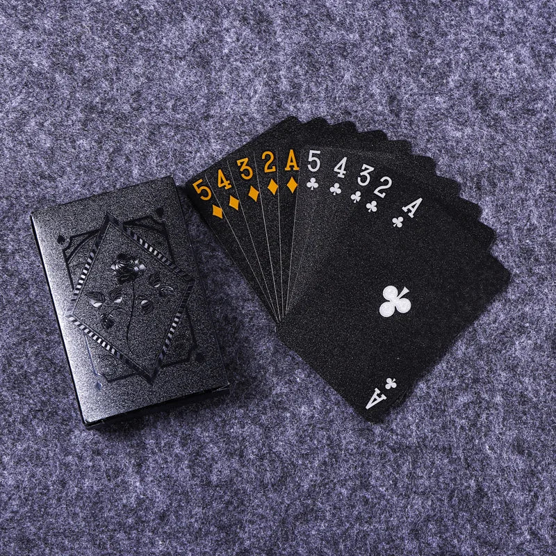 Black & Gold | Wasserdichte Pokerkarten – Luxus Kartenspiel