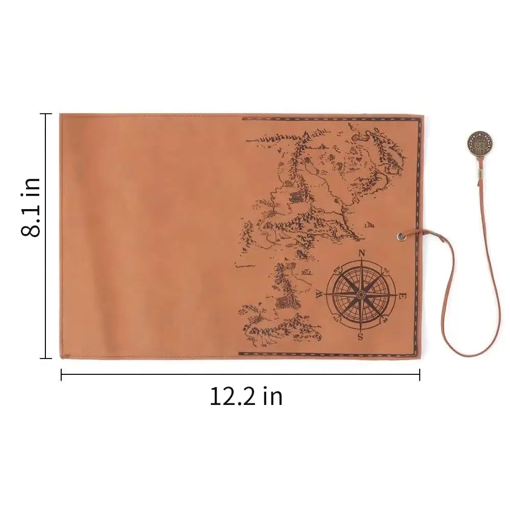 Federmappe im Schatzkarten-Design