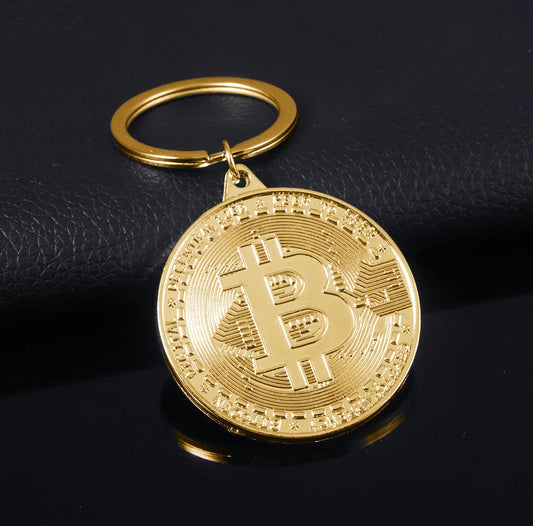 Llavero de Bitcoin con banda musical, colgante, colección de joyas para hombres y mujeres, regalo, novedad de 2023