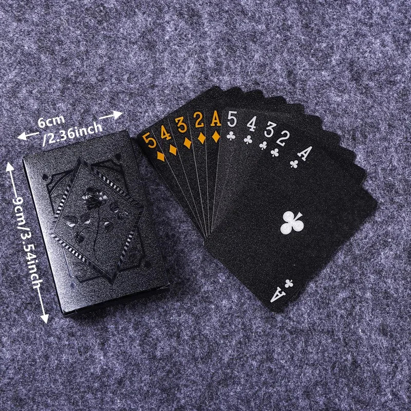 Black & Gold | Wasserdichte Pokerkarten – Luxus Kartenspiel
