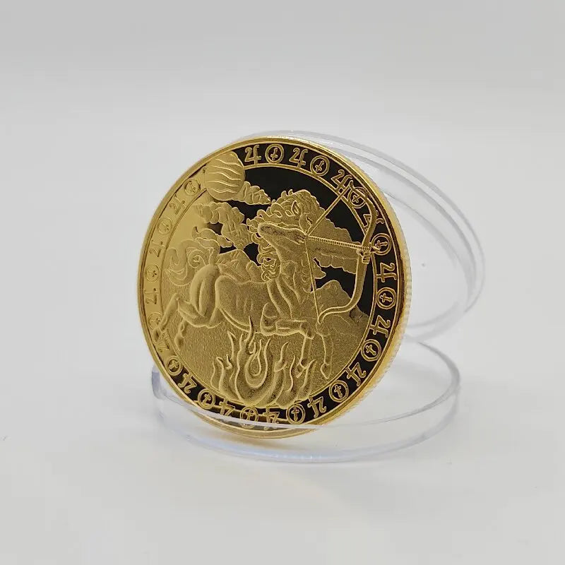 Europäische Sternzeichen-Münzen – 12er-Set aus Metall