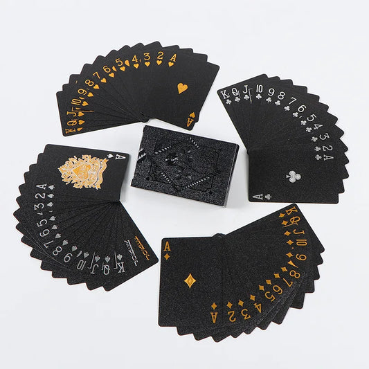 Black & Gold | Wasserdichte Pokerkarten – Luxus Kartenspiel