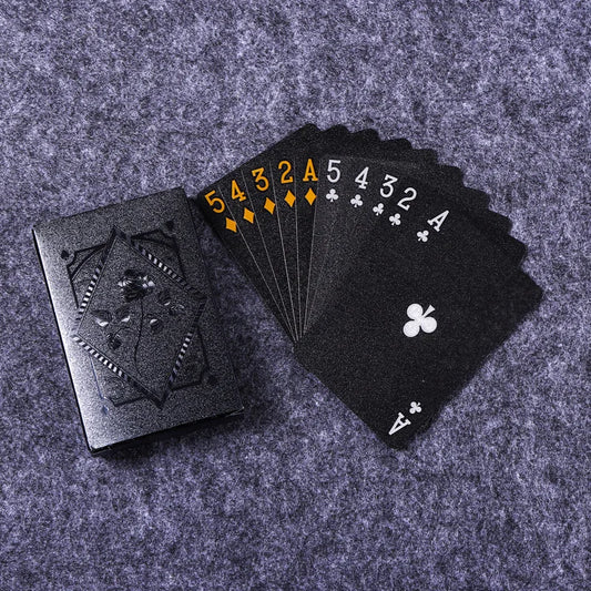 Black & Gold | Wasserdichte Pokerkarten – Luxus Kartenspiel